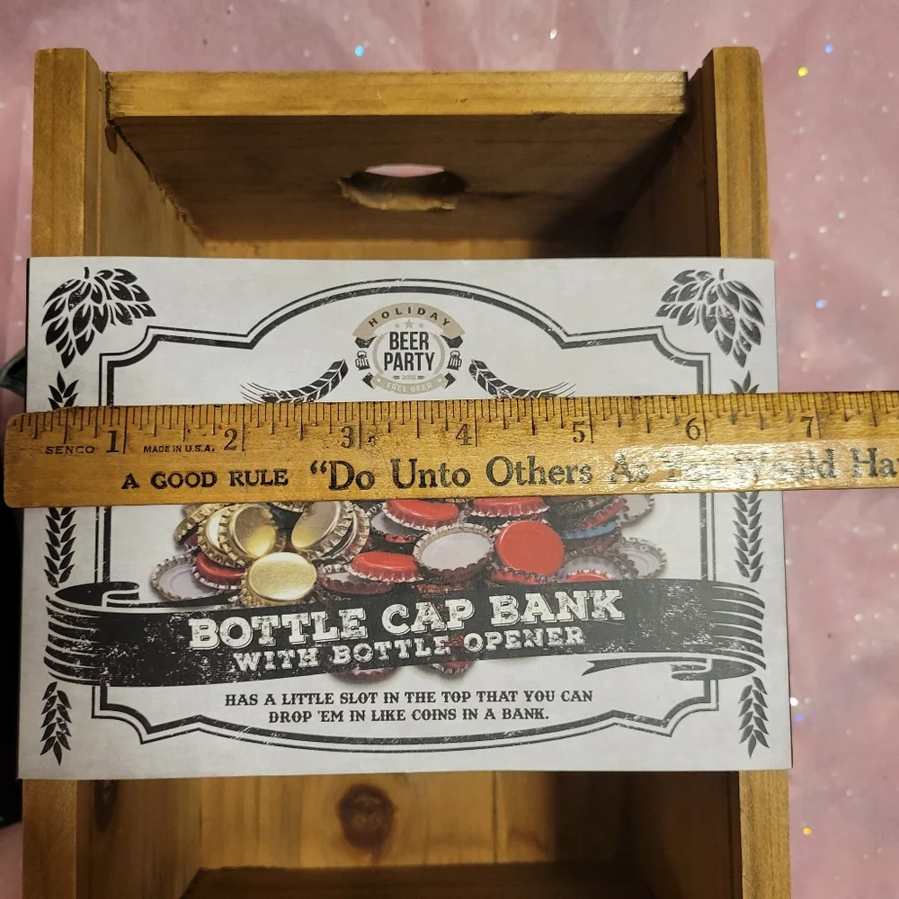 Beer Socks (2 pr) & Bottle Cap Bank* ~ Festive & Fun! NWT  FINAL PRICE!